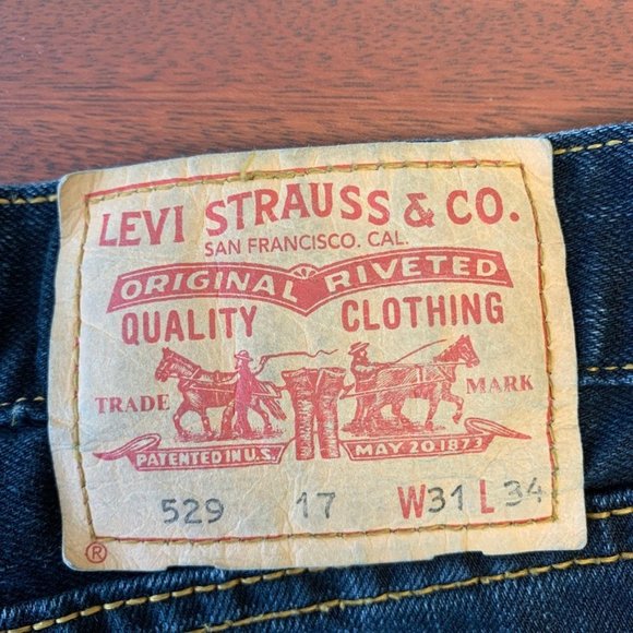 Vintage 529 Levi's Dark Blue Jeans - Picture 8 of 8